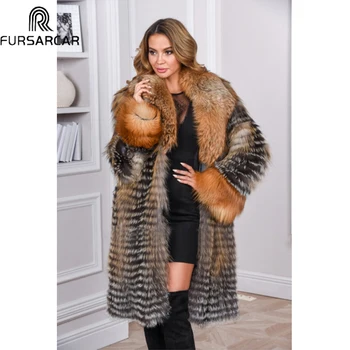 FURSARCAR Plus Size Customize Luxury Real Fox Fur Coat With Gold Fox Fur Collar And Fox Fur Cuff Women Natural Fur Jacket Winter
FURSARCAR Plus Size Customize Luxury Real Fox Fur Coat With Gold Fox Fur Collar And Fox Fur Cuff Women Natural Fur Jacket Winter