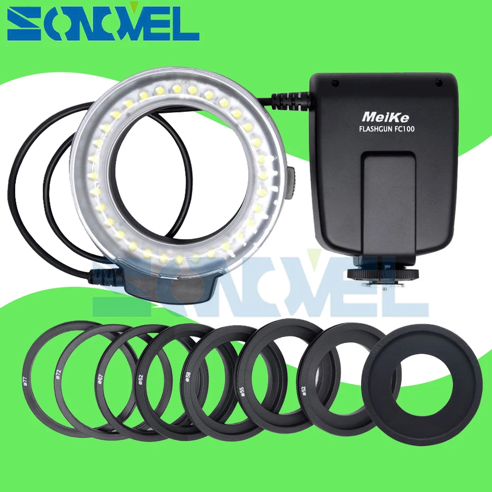 

Meike FC-100 FC100 LED Macro Ring Flash Light for Canon EOS 800D 760D 750D 700D 650D 600D 80D 70D 77D 60D 7D 6D 5Ds R 5D Mark IV