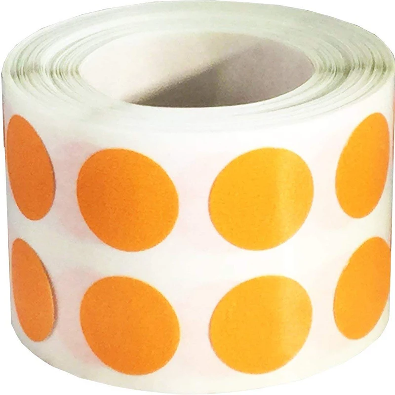 1 Inch Code Stickers Adhesive Orange Dots Labels Writable and Printable Thermal Transfer Labels 500 Pieces
1 Inch Code Stickers Adhesive Orange Dots Labels Writable and Printable Thermal Transfer Labels 500 Pieces