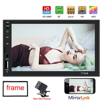 2din Car Radio 7Inch Touch Mirrorlink Android Player MP5 Autoradio Bluetooth Rear View Camera AUX FM Hands Free In Dash