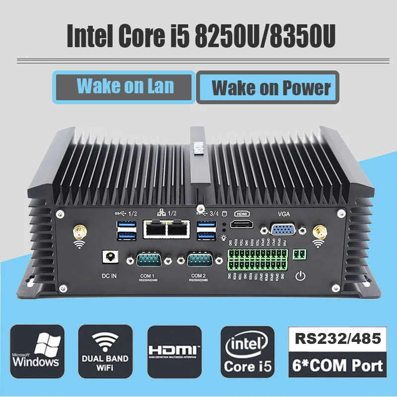 8TH Gen Mini PC Intel Core i5 8250 8350U Win10 pro Fanless Industrial Computer Core i7 4500U Alloy case Tablet HDMI VGA Nepttop
8TH Gen Mini PC Intel Core i5 8250 8350U Win10 pro Fanless Industrial Computer Core i7 4500U Alloy case Tablet HDMI VGA Nepttop