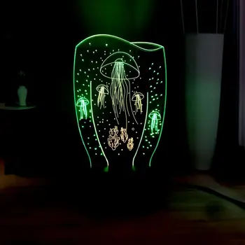 Ocean series Touch LED Baby Sleep Night Light Kids Creative Bedroom decor Mysterious beautiful jellyfish 3D Remote Illusion Lamp
Ocean series Touch LED Baby Sleep Night Light Kids Creative Bedroom decor Mysterious beautiful jellyfish 3D Remote Illusion Lamp
