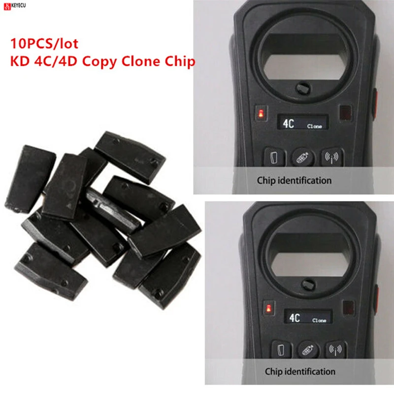 Keyecu 10pcs High Quality 10pcs/lot KD 4C 4D Clone Chip Transponder Special for KEYDIY KD-X2 KD X2 Key Programmer Cloner
Keyecu 10pcs High Quality 10pcs/lot KD 4C 4D Clone Chip Transponder Special for KEYDIY KD-X2 KD X2 Key Programmer Cloner