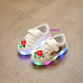 OMDS Spring Autumn Retro Embroidery Led All-match Fashion Casual Kids Girls Baby Boys Shoes On Children Glowing Sneakers Lights
OMDS Spring Autumn Retro Embroidery Led All-match Fashion Casual Kids Girls Baby Boys Shoes On Children Glowing Sneakers Lights