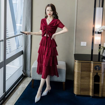 Fashion women elegant comfortable new arrival temperament sexy shirt and skirt classical velvet trend wild party 2 pieces set
Fashion women elegant comfortable new arrival temperament sexy shirt and skirt classical velvet trend wild party 2 pieces set