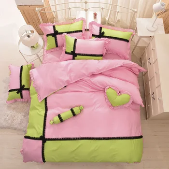 Korean Style Princess Lace Girl Bedding Set Bedsheet & Duvet Cover& Pillowcases Home Wedding Decoration King Queen Twin Size
Korean Style Princess Lace Girl Bedding Set Bedsheet & Duvet Cover& Pillowcases Home Wedding Decoration King Queen Twin Size