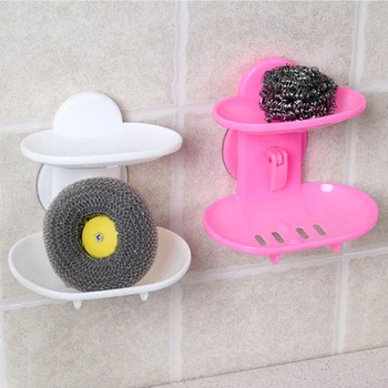 4 colors Bathroom Double Layers Strong Sucker Soapbox Soap Draining Holder Soap Dish
4 colors Bathroom Double Layers Strong Sucker Soapbox Soap Draining Holder Soap Dish