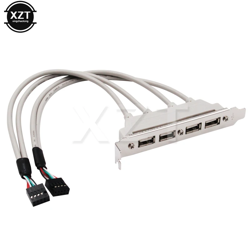 4 Port USB 2.0 to 9 Pin MainBoard Header Bracket Extension Cable for Computer Rear Panel Bracket 9Pin HOT SALE Adapter newest
4 Port USB 2.0 to 9 Pin MainBoard Header Bracket Extension Cable for Computer Rear Panel Bracket 9Pin HOT SALE Adapter newest
