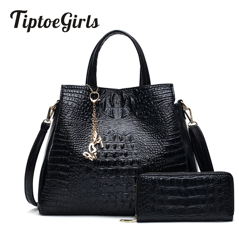 Crocodile Pattern Ladies Handbag New Fashion Personality Two-Piece Bag Mother Bag Casual Wild Shoulder Messenger Bag
Crocodile Pattern Ladies Handbag New Fashion Personality Two-Piece Bag Mother Bag Casual Wild Shoulder Messenger Bag