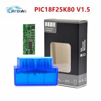 PIC18F25K80 V1.5 Super MINI ELM327 Bluetooth ELM 327 Version 1.5 OBD2 / OBDII for Android Torque Car Code Scanner
PIC18F25K80 V1.5 Super MINI ELM327 Bluetooth ELM 327 Version 1.5 OBD2 / OBDII for Android Torque Car Code Scanner