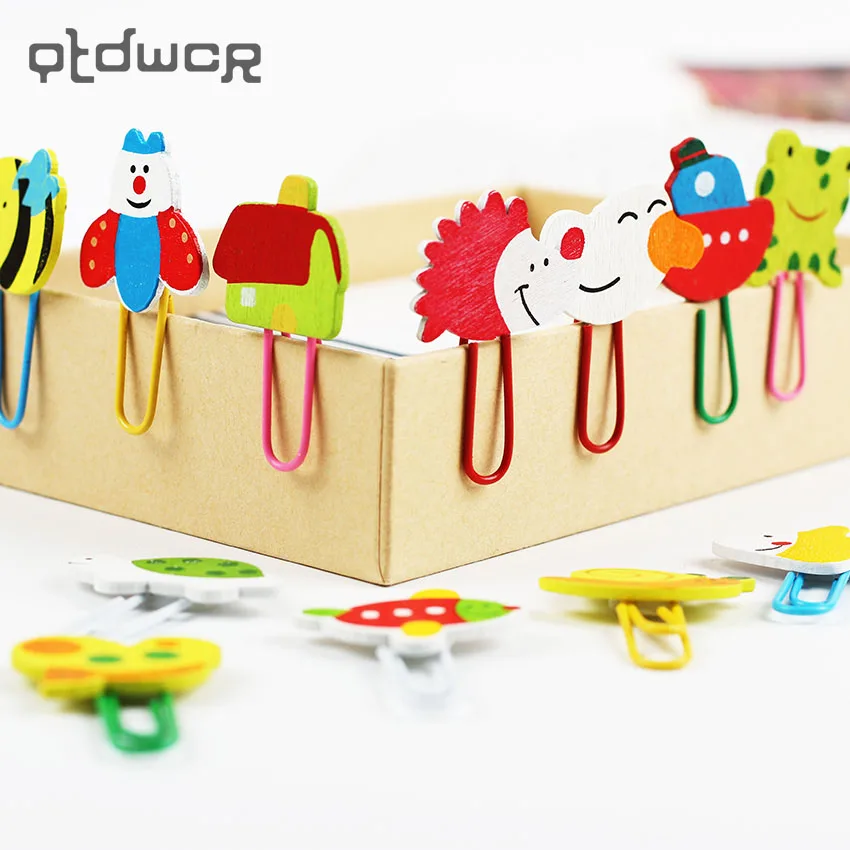 24PCS/2 Set Cute Cartoon Animal Pattern Wooden Paper Note Clips Bookmark Paper Clip Stationery Learning Office Supplies
24PCS/2 Set Cute Cartoon Animal Pattern Wooden Paper Note Clips Bookmark Paper Clip Stationery Learning Office Supplies