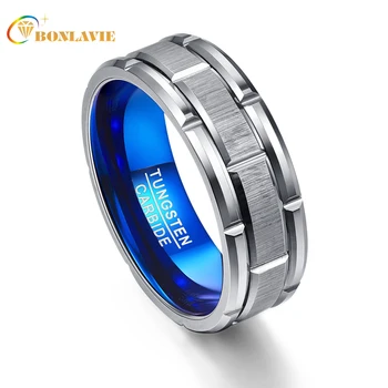 Blue Inner Ring Scrub Groove Men Rings Tungsten Carbide Gift Anillos para hombres Male Fashion Jewelry
Blue Inner Ring Scrub Groove Men Rings Tungsten Carbide Gift Anillos para hombres Male Fashion Jewelry