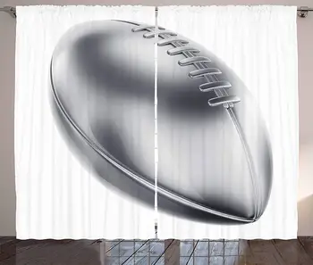 Grey Curtains Realistic American Football in 3D Style Sports Theme Champion Victory Trophy Living Room Bedroom Window Decor
Grey Curtains Realistic American Football in 3D Style Sports Theme Champion Victory Trophy Living Room Bedroom Window Decor