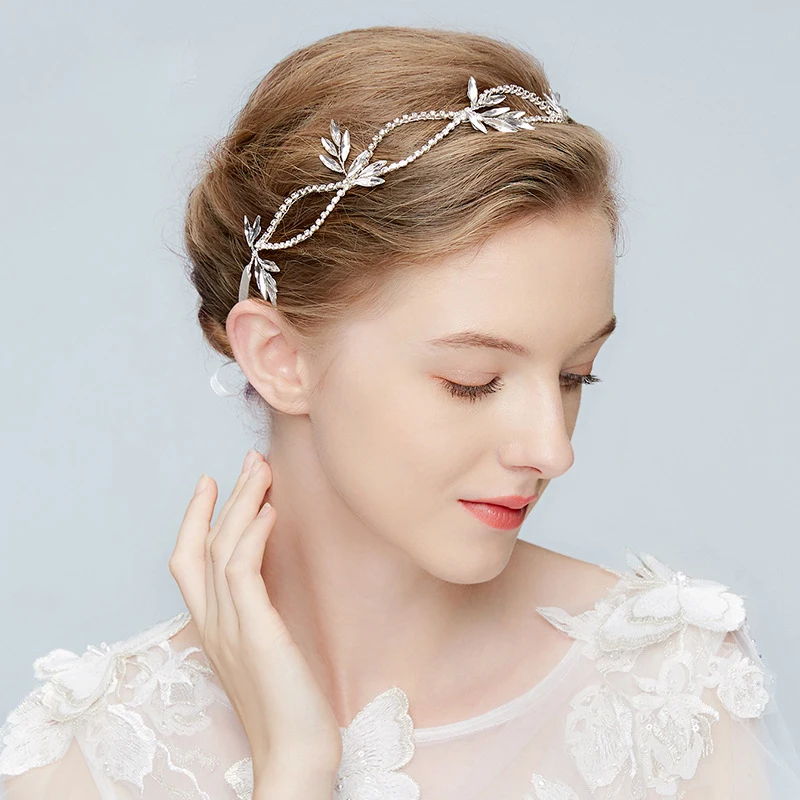Silver Crystal Wedding Bride Hair Jewelry Branch Style Heads Accessories Beads Tiara Headbands with Ribbon For Girl
Silver Crystal Wedding Bride Hair Jewelry Branch Style Heads Accessories Beads Tiara Headbands with Ribbon For Girl