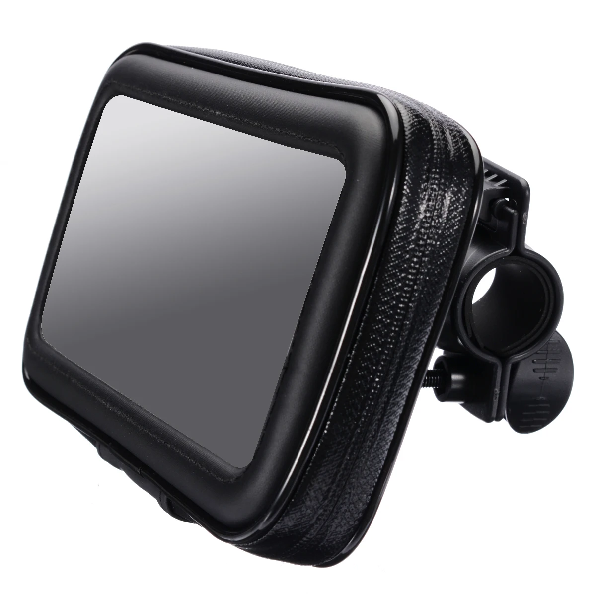 1PC Black Motorcycle Bike Bicycle Waterproof Cell Phone GPS Case Bag Handlebar Mount Holder Stand Support