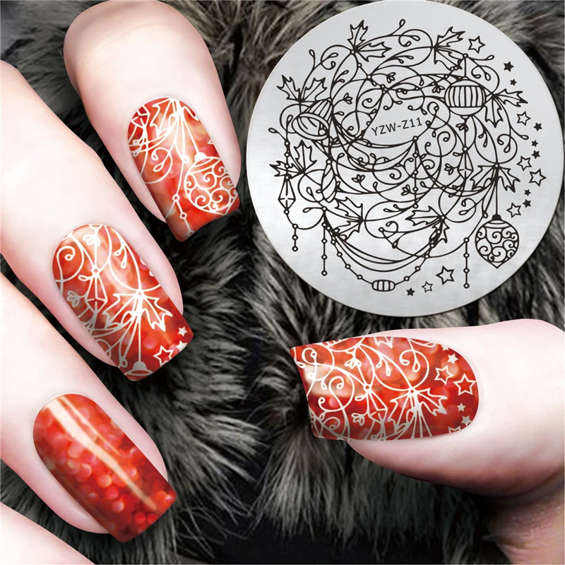 YZWLE 1 x Stainless Steel Holiday Decoration Design Xmas Style Nail Art Templates Nail Stamping Plates Nail Art Image Polish
YZWLE 1 x Stainless Steel Holiday Decoration Design Xmas Style Nail Art Templates Nail Stamping Plates Nail Art Image Polish