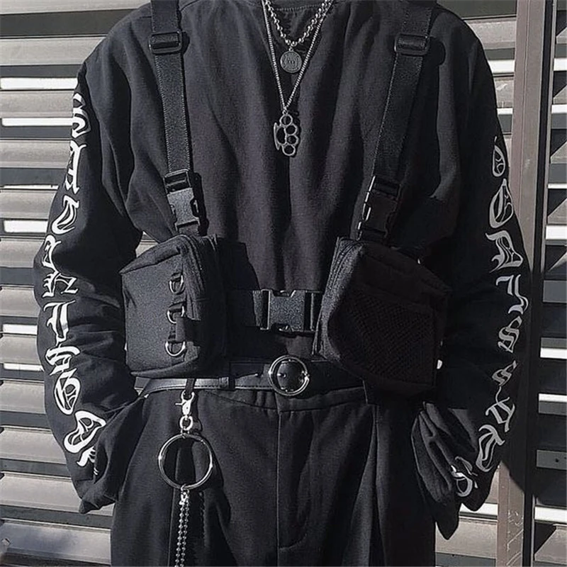 2019 NEW fashion men chest rig waist bag hip hop streetwear functional tactical chest bag cross shoulder bags bolso Kanye West
2019 NEW fashion men chest rig waist bag hip hop streetwear functional tactical chest bag cross shoulder bags bolso Kanye West