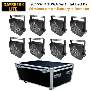 Flightcase packing 9*15w RGBWA led par light battery&wireless dmx512&IR remoter control (8IN1 Charging Flight case)
Flightcase packing 9*15w RGBWA led par light battery&wireless dmx512&IR remoter control (8IN1 Charging Flight case)