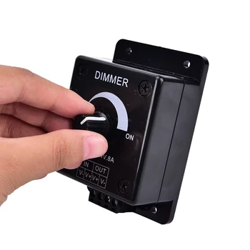 LED Dimmer Switch DC 12V 24V 8A Adjustable Brightness Lamp Bulb Strip Driver Single Color Light Power Supply Controller Black
LED Dimmer Switch DC 12V 24V 8A Adjustable Brightness Lamp Bulb Strip Driver Single Color Light Power Supply Controller Black