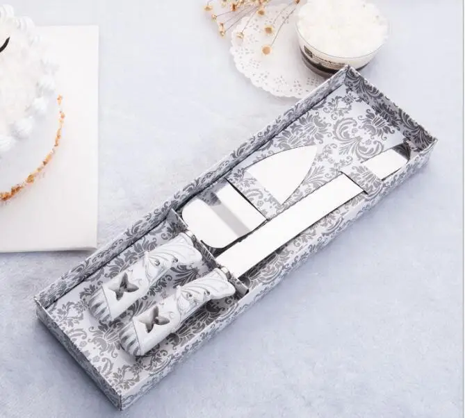 Free Shipping Personalized White Resin Cake Knife Serving Set Butterfly Handle Custom Name & Date Wedding Party Decoration
Free Shipping Personalized White Resin Cake Knife Serving Set Butterfly Handle Custom Name & Date Wedding Party Decoration