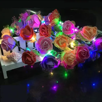 New LED Flashing Flower Headband Glow Garland Wreath Light Up Veil Headwear For Women Girl Halloween Glow Party Supplies
New LED Flashing Flower Headband Glow Garland Wreath Light Up Veil Headwear For Women Girl Halloween Glow Party Supplies