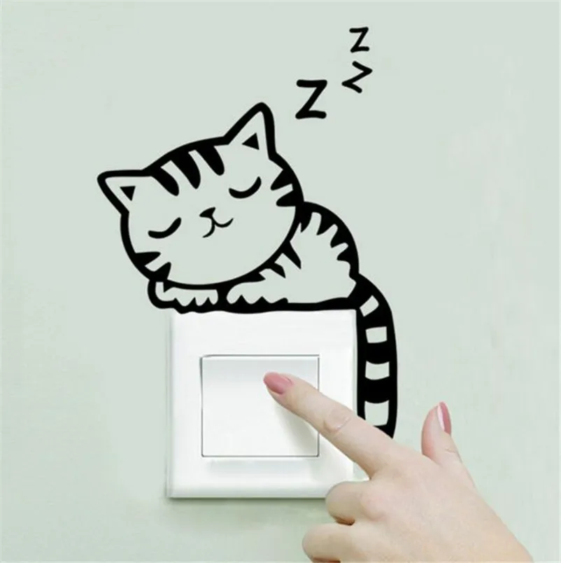Hot 9 Styles DIY Funny Cute Cat Animal Switch Stickers Wall Stickers Home Decoration Bedroom Parlor Decoration Fast Shipping
Hot 9 Styles DIY Funny Cute Cat Animal Switch Stickers Wall Stickers Home Decoration Bedroom Parlor Decoration Fast Shipping