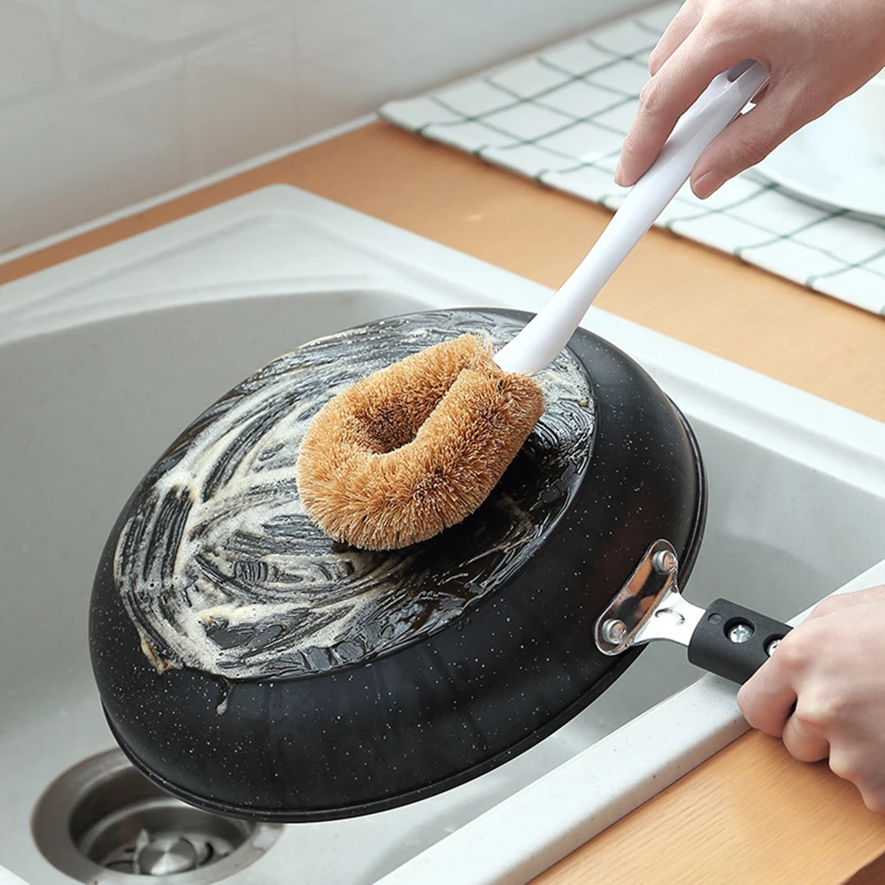 Natural Coconut Cleaning Brush Pot Pan Brush Dish Bowl Washing with Long Handle Cleaning Brush Kitchen Cleaner Washing Tools
Natural Coconut Cleaning Brush Pot Pan Brush Dish Bowl Washing with Long Handle Cleaning Brush Kitchen Cleaner Washing Tools
