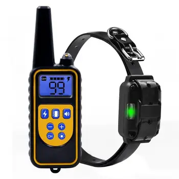 

Waterproof Rechargeable Dog Training Collar Stop Barking Dog LCD Display 800m Remote Control Collar Pets Bark Collars