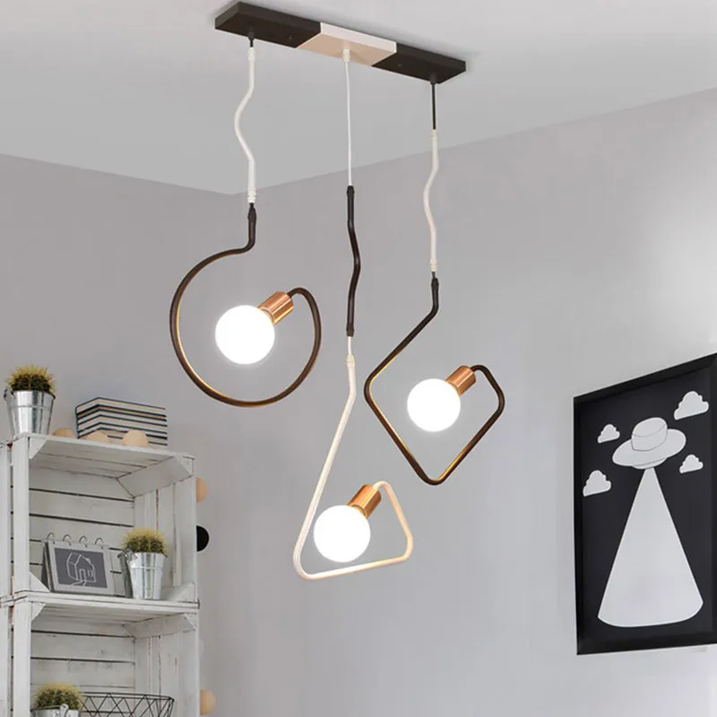 Nordic Restaurant Cafe ceiling lamp Geometric Postmodern Three Head Iron Led Ceiling Light Bar Clothing Store Home Lighting
Nordic Restaurant Cafe ceiling lamp Geometric Postmodern Three Head Iron Led Ceiling Light Bar Clothing Store Home Lighting