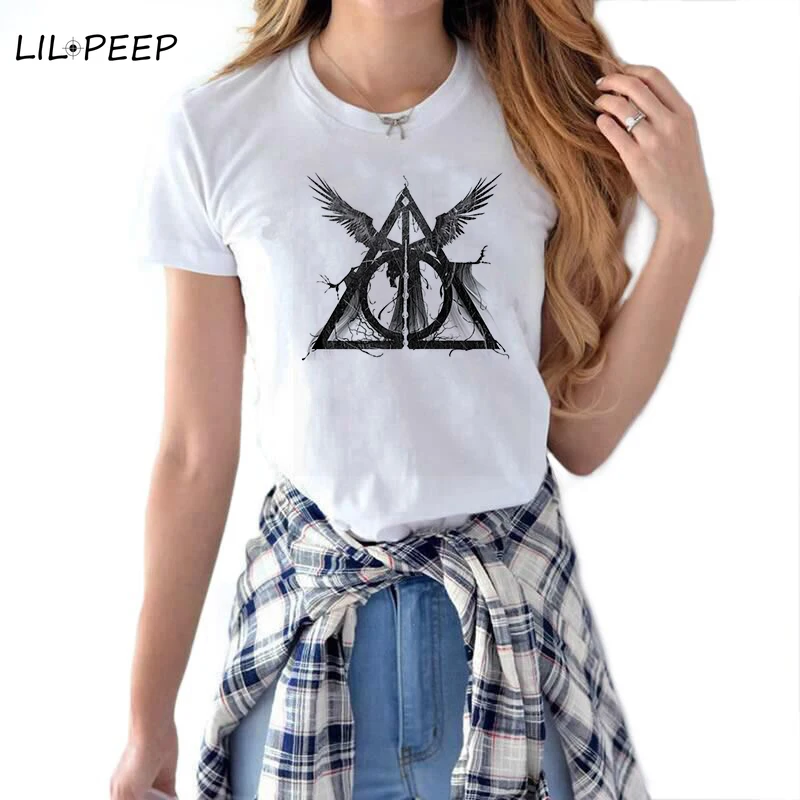 Three Brothers Tale Women T Shirt Streetwear Aesthetic Cotton Potter Harajuku Fashion Summer Camiseta Mujer Kawaii
Three Brothers Tale Women T Shirt Streetwear Aesthetic Cotton Potter Harajuku Fashion Summer Camiseta Mujer Kawaii