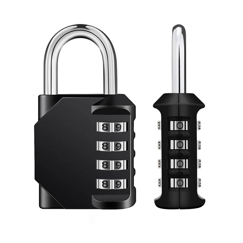 Digit Password Combination Padlock Metal Code Lock Anti-Theft Lock Waterproof Metal and Combination Clasp in Plated Steel Black
Digit Password Combination Padlock Metal Code Lock Anti-Theft Lock Waterproof Metal and Combination Clasp in Plated Steel Black
