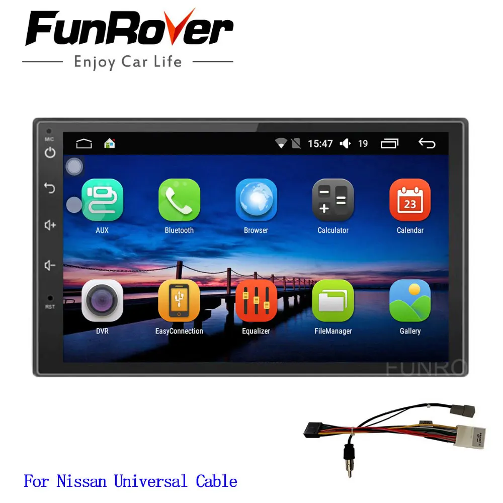 Funrover Android 8.0 2 din universal car dvd player For Nissan Qashqai X-trail radio gps navigation stereo player navi wifi RDS
Funrover Android 8.0 2 din universal car dvd player For Nissan Qashqai X-trail radio gps navigation stereo player navi wifi RDS