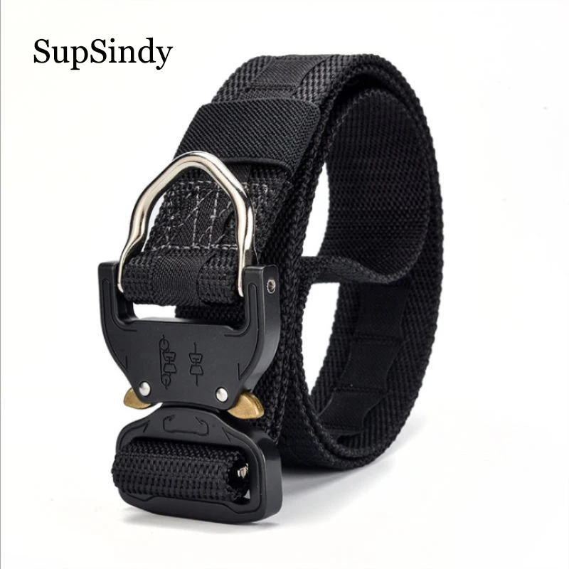 SupSindy Men canvas belt Quick release Metal buckle nylon Training belt military Army cobra tactical belts for Jeans male strap
SupSindy Men canvas belt Quick release Metal buckle nylon Training belt military Army cobra tactical belts for Jeans male strap