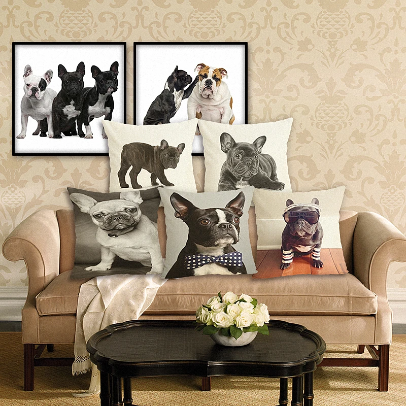 New Home Decor Pillowcase Lovely Dogs Cushion Cover Linen Cushion Case Chair Sofa Home Decor Throw Pillow Cover 45x45cm
New Home Decor Pillowcase Lovely Dogs Cushion Cover Linen Cushion Case Chair Sofa Home Decor Throw Pillow Cover 45x45cm
