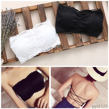 Women Strapless Lace Camisole Backless Bra Bandeau Slim Sexy Tube Tops 2018 summer hot sell
Women Strapless Lace Camisole Backless Bra Bandeau Slim Sexy Tube Tops 2018 summer hot sell