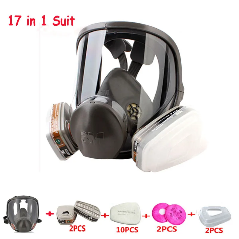17 In 1 Original 3M 6800 Safety Full Face Respirator Gas Mask Industry Protection Anti Dust Mask Medium
17 In 1 Original 3M 6800 Safety Full Face Respirator Gas Mask Industry Protection Anti Dust Mask Medium