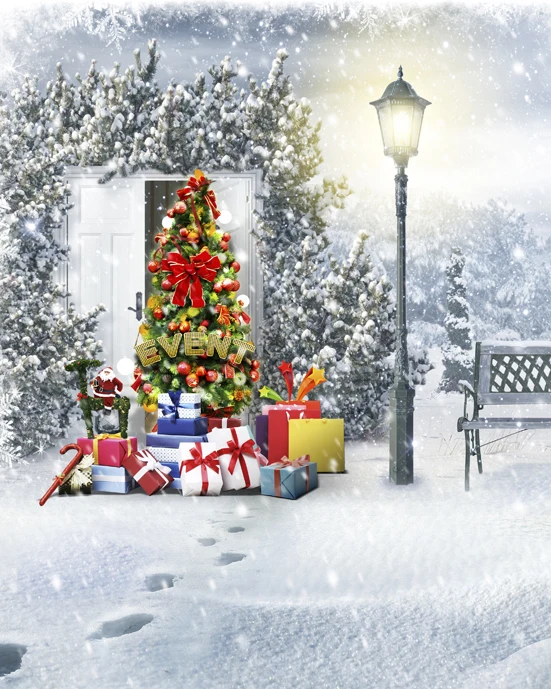 8x12FT Outdoor Christmas Tree Gifts Event Snow Flakes Park Bench Custom Photo Studio Backdrop Background Vinyl 8x10 8x15 10x20
8x12FT Outdoor Christmas Tree Gifts Event Snow Flakes Park Bench Custom Photo Studio Backdrop Background Vinyl 8x10 8x15 10x20