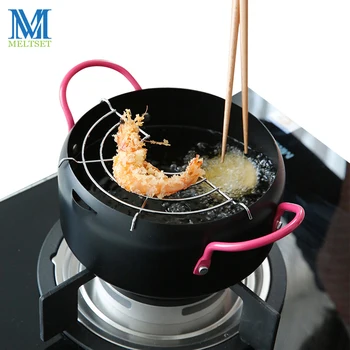 New 18cm Non-stick Deep Frying Pan with Oil filter Mesh Rack Gas Induction Cooker Pans For Kitchen Cooking Grill Frying Pot
New 18cm Non-stick Deep Frying Pan with Oil filter Mesh Rack Gas Induction Cooker Pans For Kitchen Cooking Grill Frying Pot