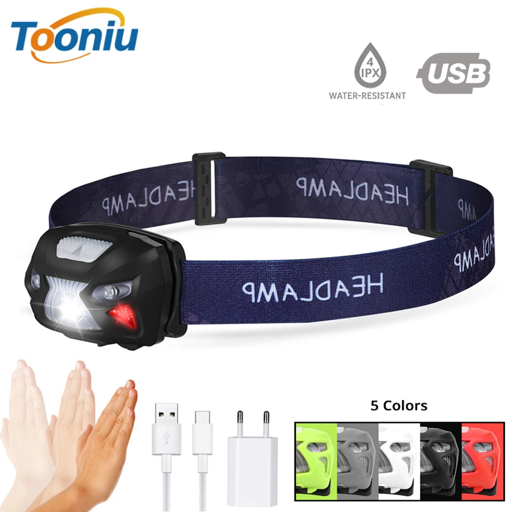 LED Body Motion Sensor Headlamp Rechargeable Headlamps USB CREE 5W 6 Modes Headlight Perfect for Fishing Walking Camping Reading
LED Body Motion Sensor Headlamp Rechargeable Headlamps USB CREE 5W 6 Modes Headlight Perfect for Fishing Walking Camping Reading