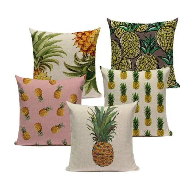 Pineapple Pillow Case Tropical Style Linen ananas Almofadas 45Cmx45Cm Cushion Cover Square Promotion Home Decor Almofadas Fundas
Pineapple Pillow Case Tropical Style Linen ananas Almofadas 45Cmx45Cm Cushion Cover Square Promotion Home Decor Almofadas Fundas