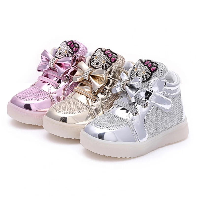 2019 Children Shoes Girls Led Shoes Cartoon Kt Cat Bow Children Sneakers With Light Led Emitting Lights Up Casual Shoes 21-25
2019 Children Shoes Girls Led Shoes Cartoon Kt Cat Bow Children Sneakers With Light Led Emitting Lights Up Casual Shoes 21-25