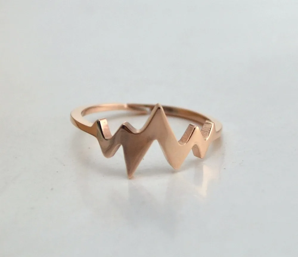 HFYK 2019 fashion electrocardiogram shape ring for women rose gold color heartbeat ring stainless steel ring anillos mujer aneis
HFYK 2019 fashion electrocardiogram shape ring for women rose gold color heartbeat ring stainless steel ring anillos mujer aneis