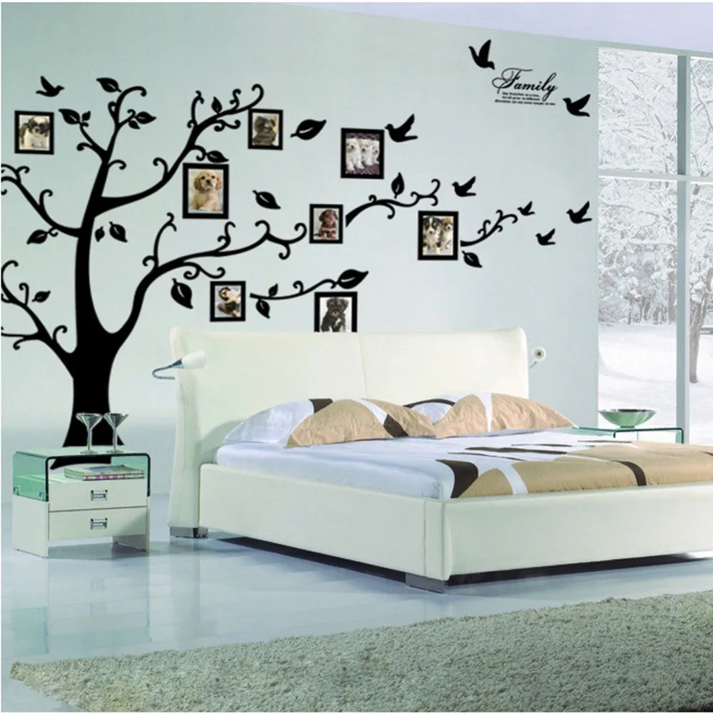 Large small black 3D DIY photo tree frame PVC TV sofa background wall decals family picture wall stickers mural art home decor
Large small black 3D DIY photo tree frame PVC TV sofa background wall decals family picture wall stickers mural art home decor