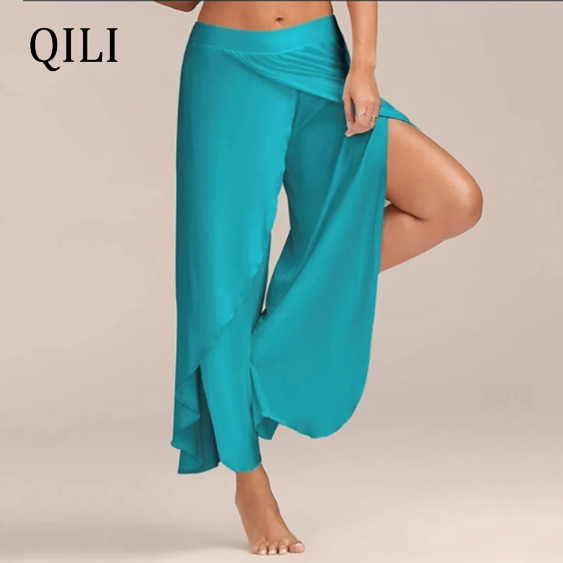 QILI Women Wide Leg Split Pants Summer Trousers Sexy Cross Loose Pants Plus Size 3XL 4XL 5XL Casual Pants
QILI Women Wide Leg Split Pants Summer Trousers Sexy Cross Loose Pants Plus Size 3XL 4XL 5XL Casual Pants