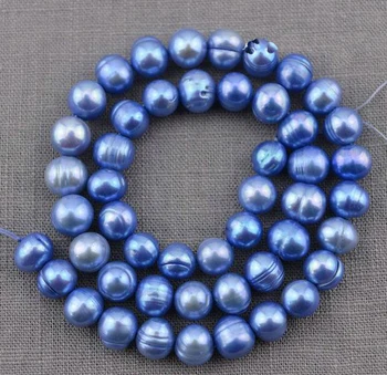 Unique Pearls jewellery Store Round Potato 7-8mm Blue Freshwater Pearl Loose Beads One Full Strand YLC1-31
Unique Pearls jewellery Store Round Potato 7-8mm Blue Freshwater Pearl Loose Beads One Full Strand YLC1-31