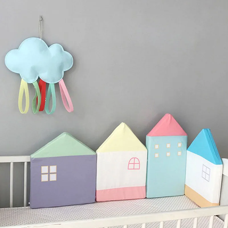 4pcs Baby Bed Bumpers Cotton House Pattern Newborn Crib Protector Cushions Baby Crib Bumper Anti-Collision Toddler Cot Cushion
4pcs Baby Bed Bumpers Cotton House Pattern Newborn Crib Protector Cushions Baby Crib Bumper Anti-Collision Toddler Cot Cushion