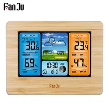 FanJu FJ3373 Weather Station Digital Thermometer Hygrometer Wireless Sensor Forecast Temperature Watch Wall Desk Alarm Clock FanJu FJ3373 Weather Station Digital Thermometer Hygrometer Wireless Sensor Forecast Temperature Watch Wall Desk Alarm Clock