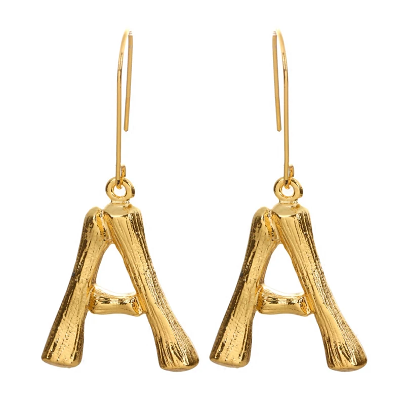 Luxury Exaggerated Metal 26 Letter Earring For Women Party Vintage Jewelry Gold Color Alphabet Initial Chic Long Dangle Earrings
Luxury Exaggerated Metal 26 Letter Earring For Women Party Vintage Jewelry Gold Color Alphabet Initial Chic Long Dangle Earrings