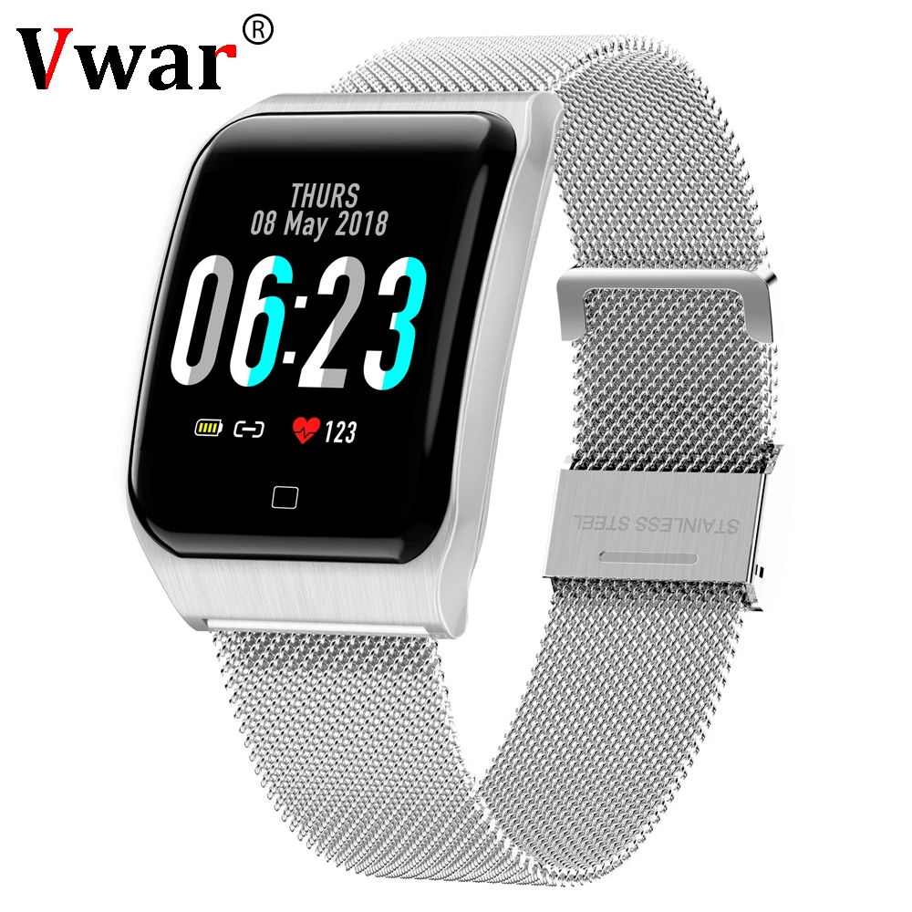 Vwar Men Smart Watch AF6 IP68 Waterproof Fitness Tracker Heart Rate monitor Smartwatch Women Man Clock for android IOS Phone
Vwar Men Smart Watch AF6 IP68 Waterproof Fitness Tracker Heart Rate monitor Smartwatch Women Man Clock for android IOS Phone
