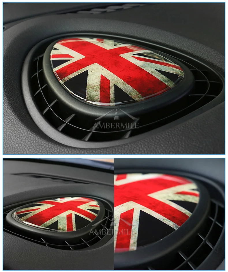 3D Crystal Epoxy Car Console Air Outlet Vent Cover Sticker for Mini Cooper JCW One F56 F55 F54 Accessories Car Styling (9)